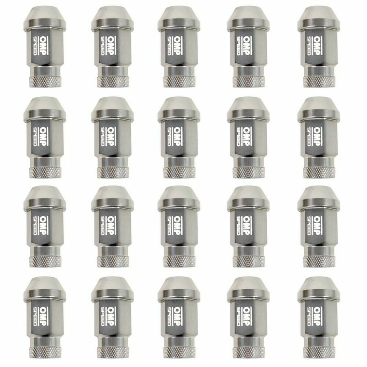 Set Tuercas OMP 7075 Antracita 20 uds M14 x 1,25