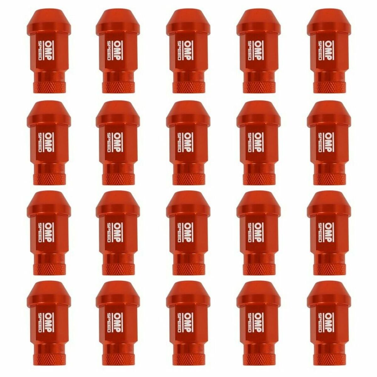 Set Tuercas OMP 7075 Naranja 20 uds M14 x 1,25
