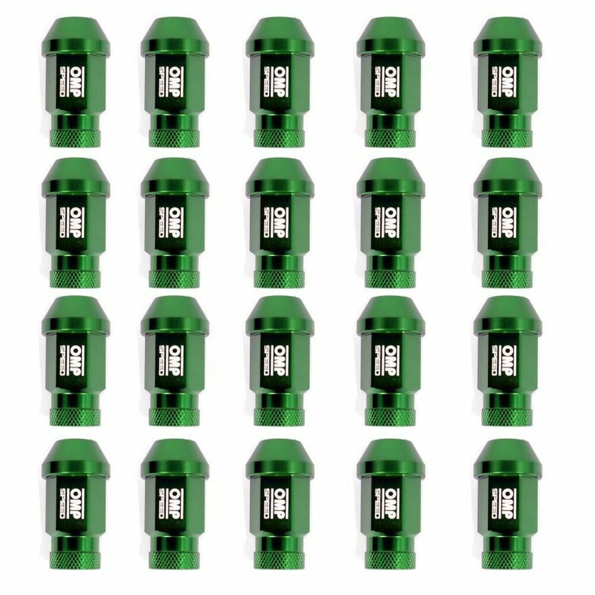 Set Tuercas OMP 7075 Verde 20 uds M14 x 1,25