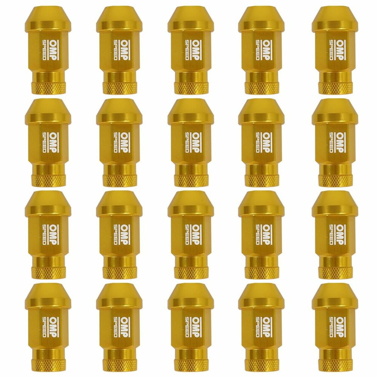 Set Tuercas OMP Oro 40 mm 20 uds M12 x 1,50