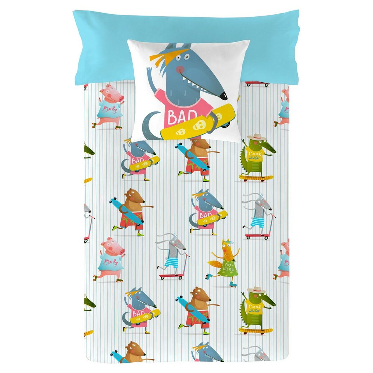 Funda Nórdica Naturals Cool Dude Cama de 80/90 150 x 220 cm