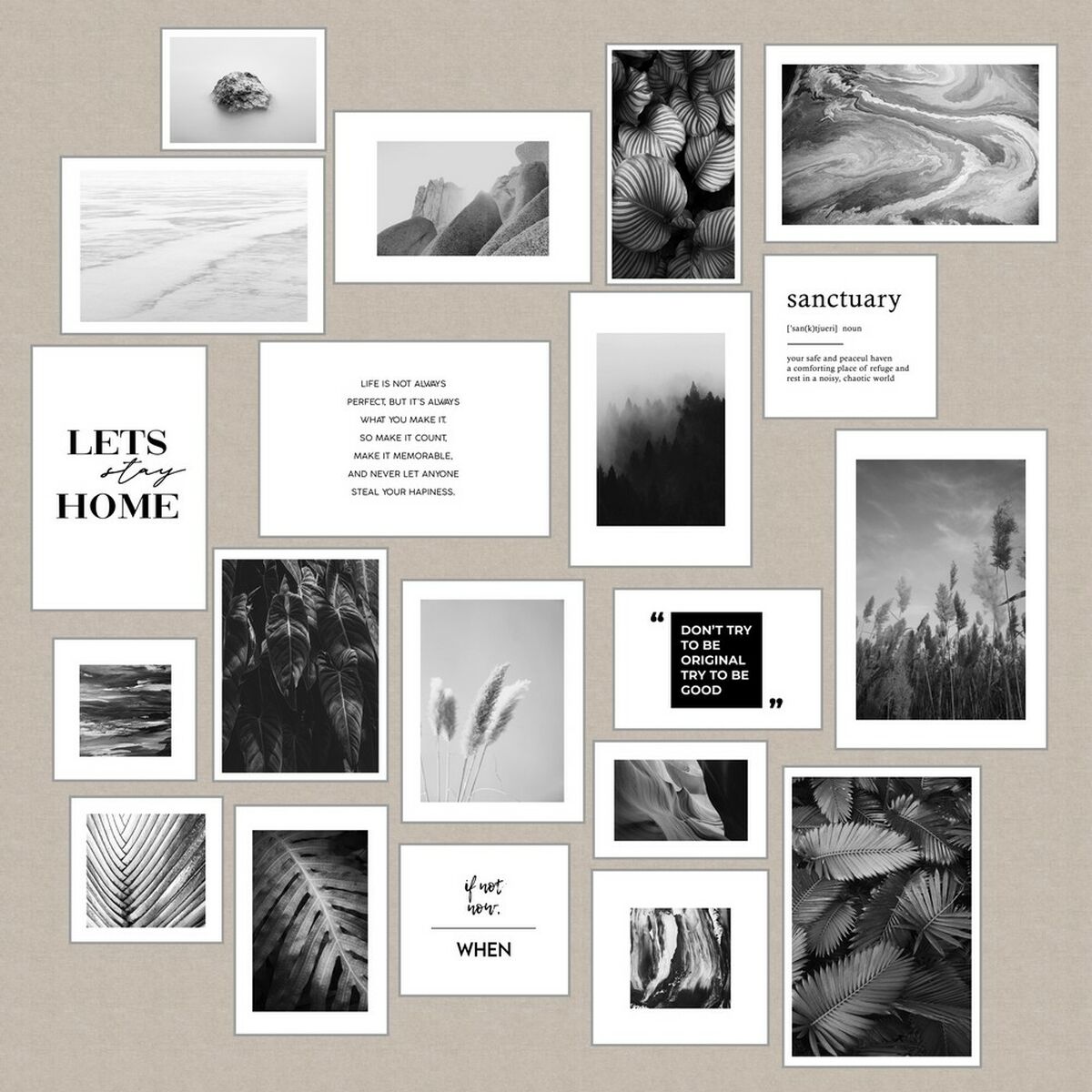 Funda Nórdica Naturals Matt Cama de 180/190 260 x 220 cm