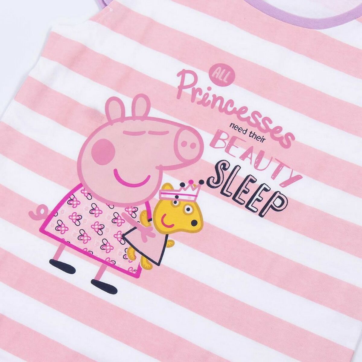 Pijama de Verano Peppa Pig Rosa Morado