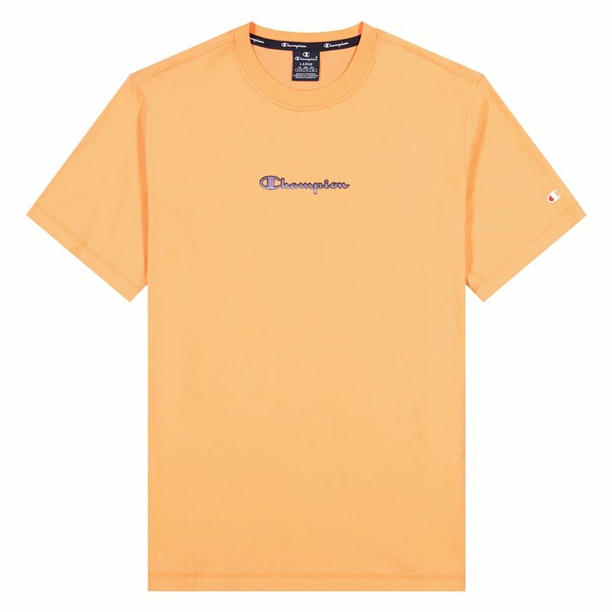 Camiseta de Manga Corta Champion Crewneck M Naranja