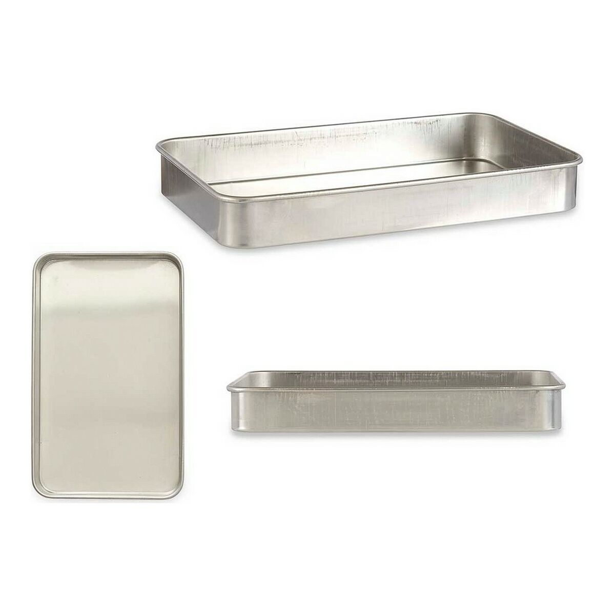 Rustidera Kinvara Plateado Plata Aluminio 32 x 7 x 51,5 cm 51,5 x 7 x 32 cm 51,5 x 7,5 x 32 cm