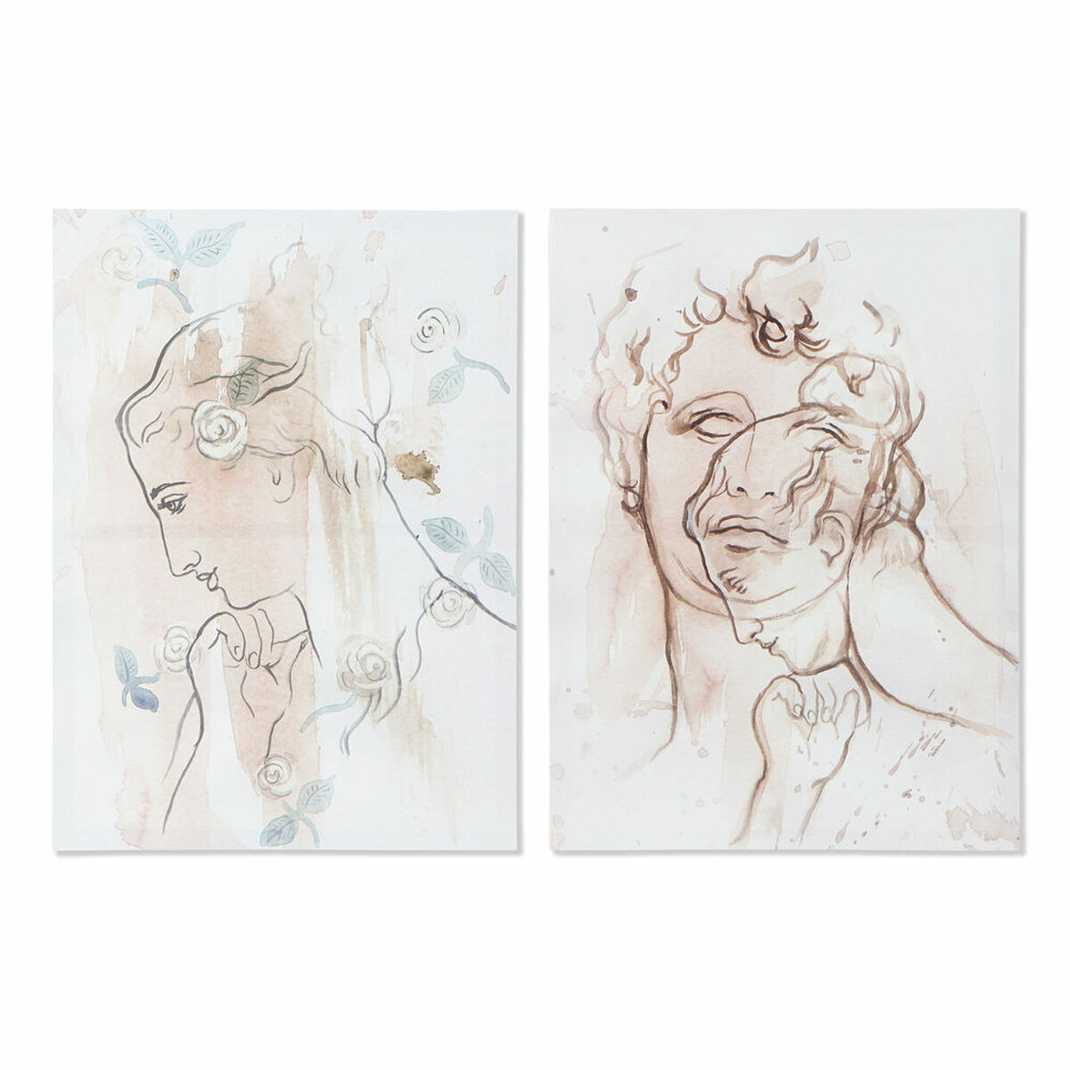 Lienzo DKD Home Decor Lienzo Madera MDF 50 x 1,8 x 70 cm