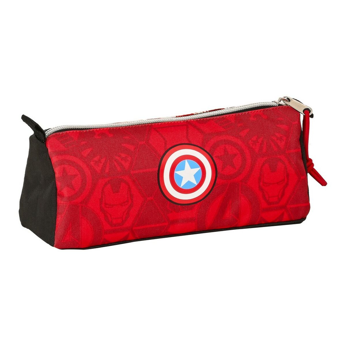 Estuche Escolar The Avengers Infinity Rojo Negro (21 x 8 x 7 cm)