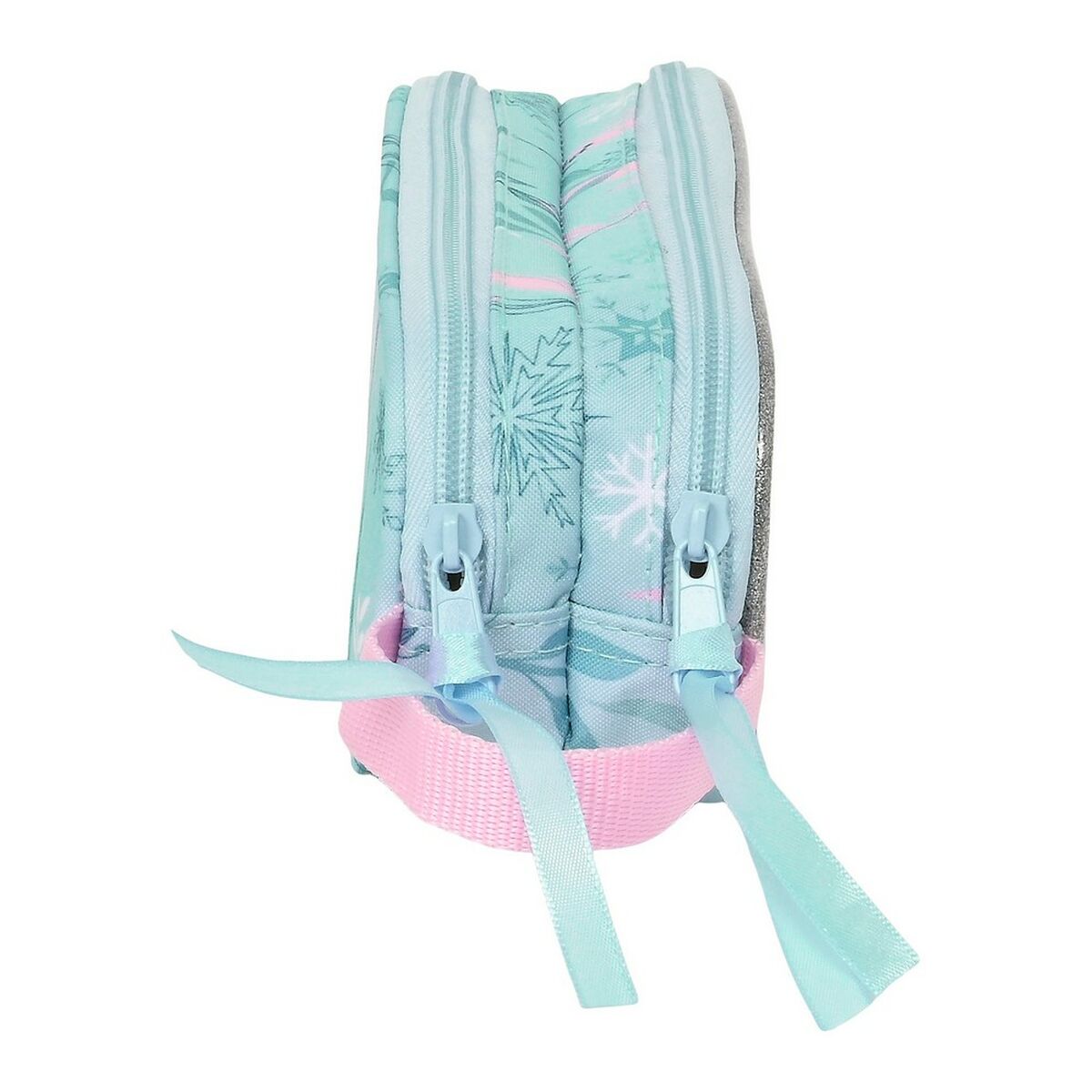 Estuche Escolar Frozen One heart Verde Turquesa 21 x 8 x 6 cm