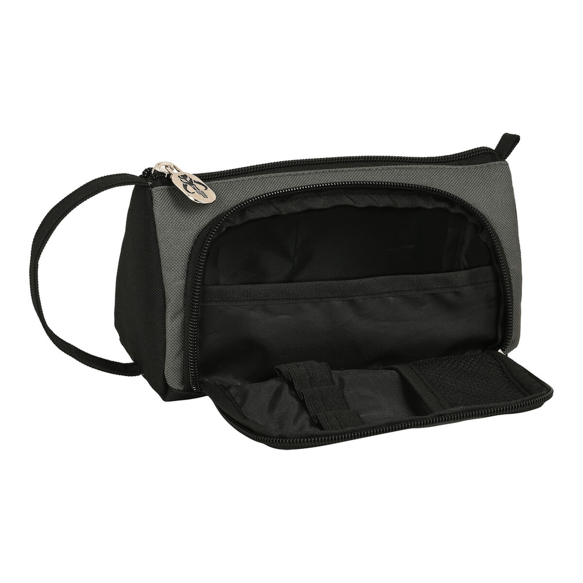 Estuche Escolar The Mandalorian Negro Gris 20 x 11 x 8.5 cm (32 Piezas)