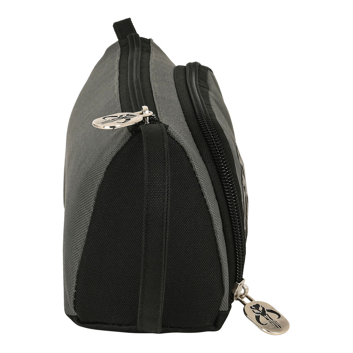 Estuche Escolar The Mandalorian Negro Gris 20 x 11 x 8.5 cm