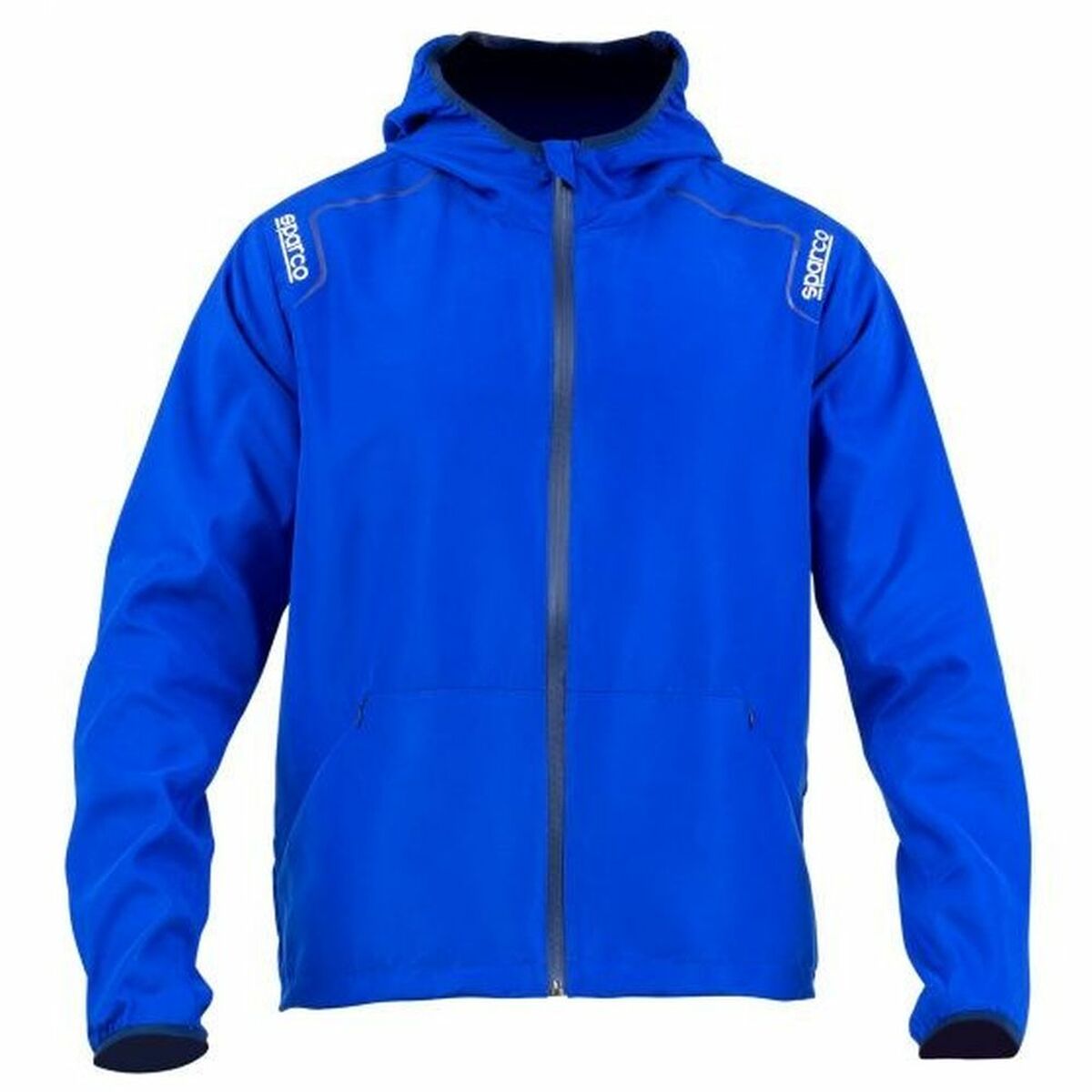 Sudadera con Capucha Sparco NEW WIND STOPPER Azul Talla XXL