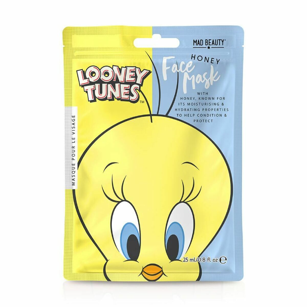 Mascarilla Facial Mad Beauty Looney Tunes Piolín Miel (25 ml)