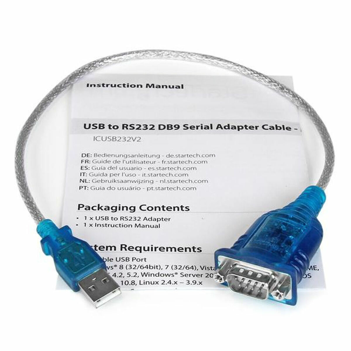 Adaptador USB a RS232 Startech ICUSB232V2           Gris