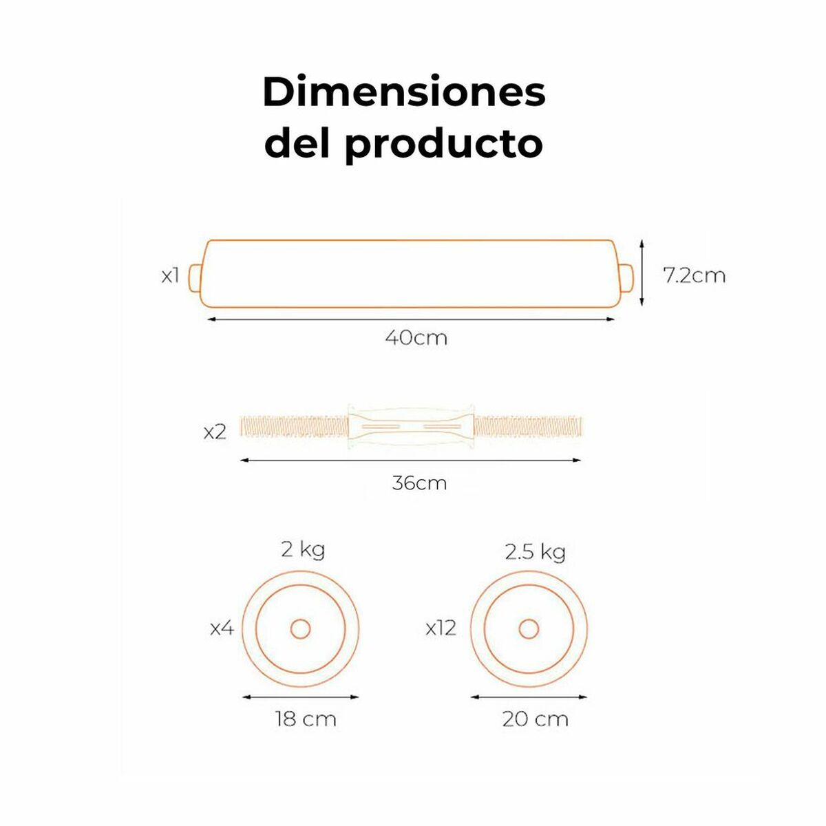 Mancuernas Xiaomi FED V2 40Kg