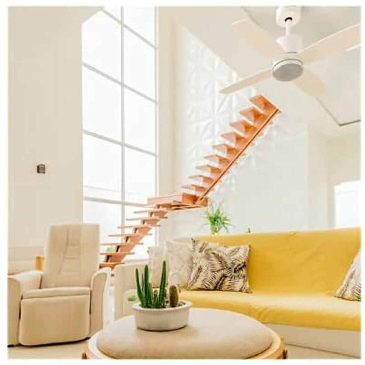 Ventilador de Techo Universal Blue MIDI 4052W 55W Blanco (132 cm)