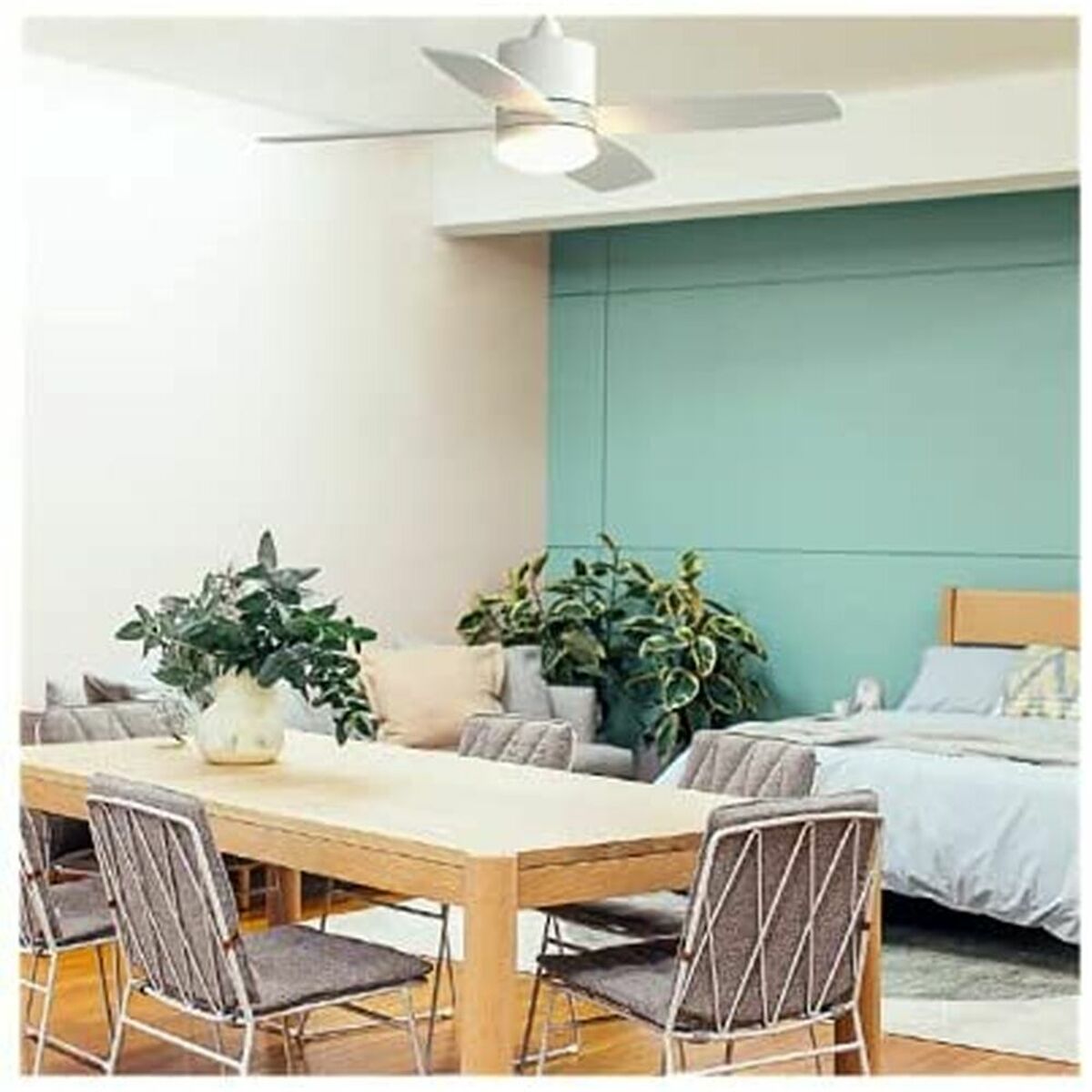 Ventilador de Techo Universal Blue MIDI 4052W 55W Blanco (132 cm)