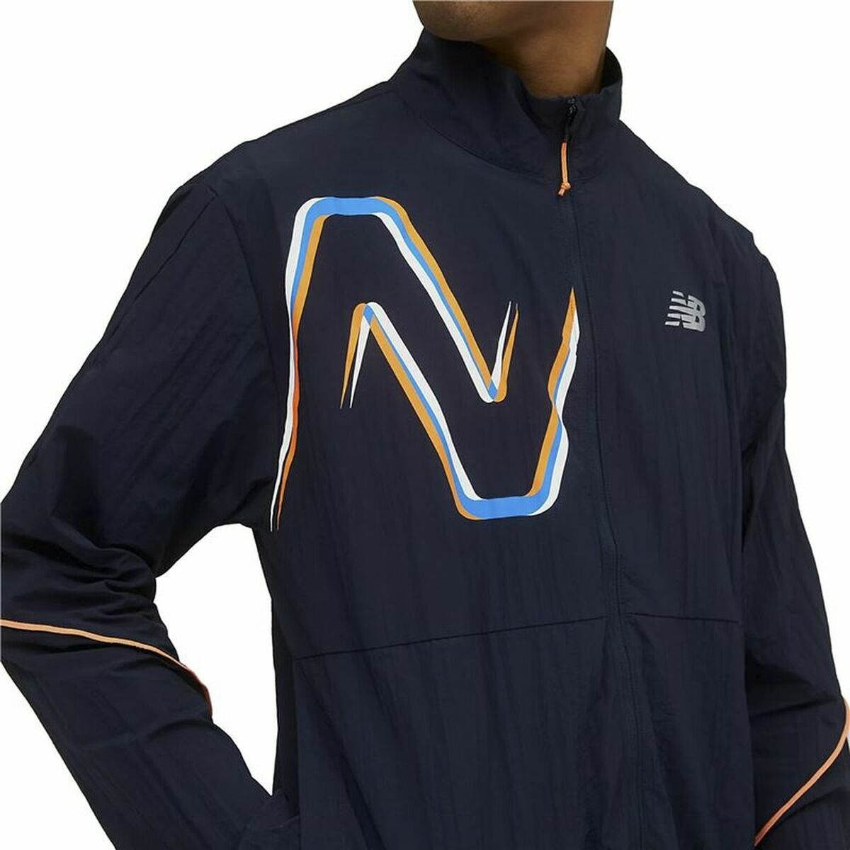 Chaqueta Cortavientos New Balance Azul oscuro