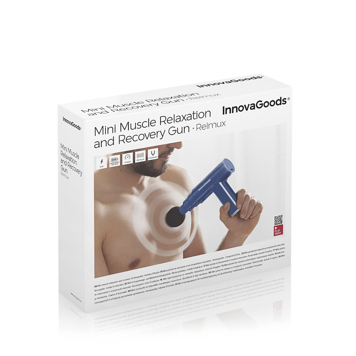 Mini Pistola de Relajación y Recuperación Muscular Relmux InnovaGoods