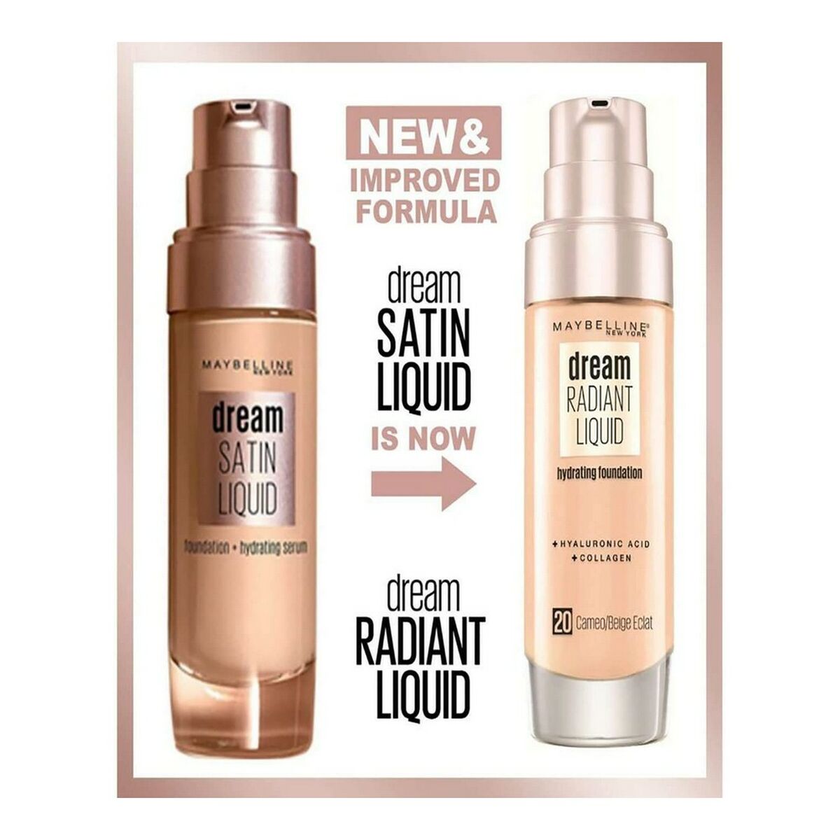 Base de Maquillaje Fluida Maybelline Dream Satin Liquid 3-true ivory (30 ml)