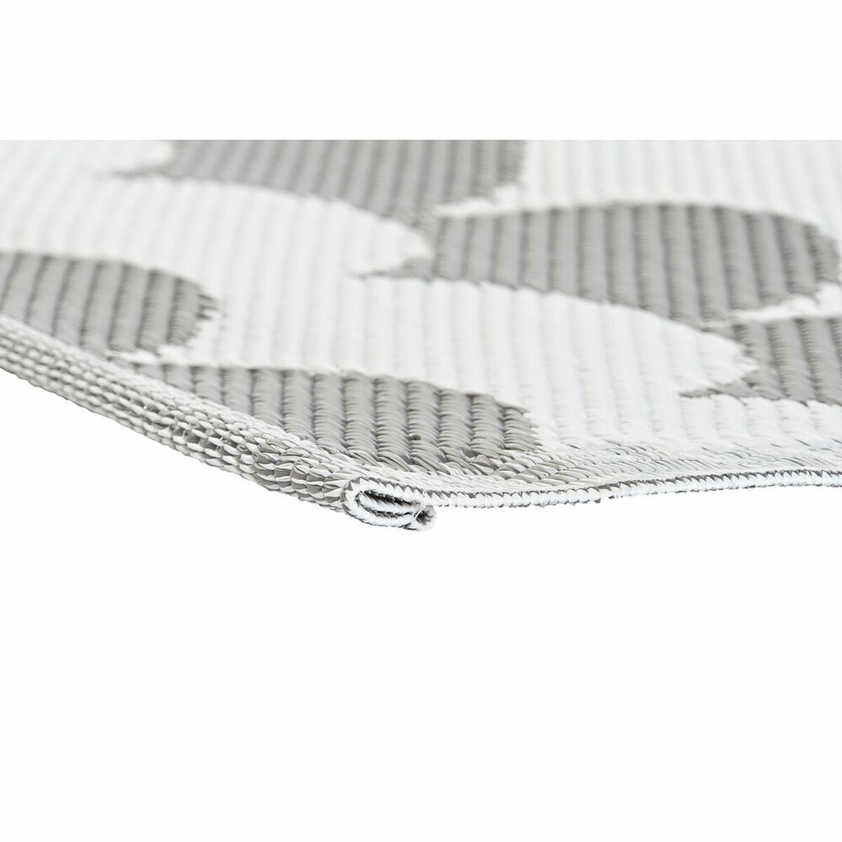 Alfombra DKD Home Decor Gris Ondas Blanco (2 Unidades) (120 x 180 cm)