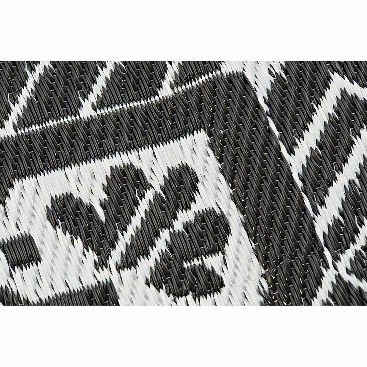 Alfombra DKD Home Decor Blanco Negro Étnico (2 Unidades) (120 x 180 cm)