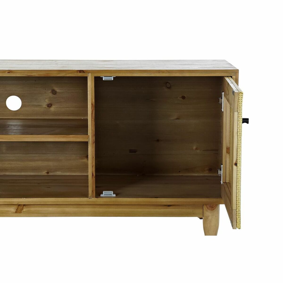 Mueble de TV DKD Home Decor Marrón 140 x 38 x 53 cm Abeto Natural Ratán