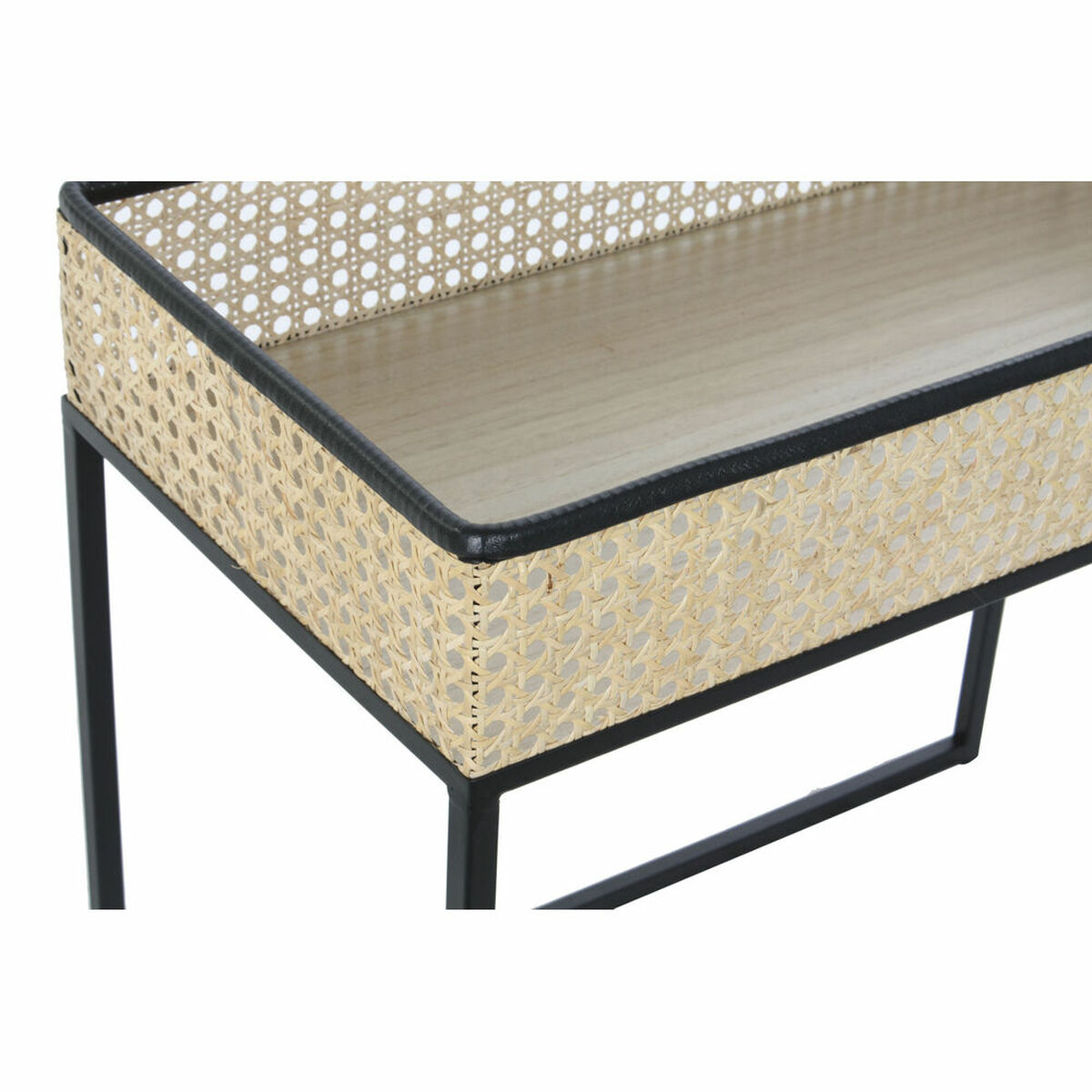 Mesa de Centro DKD Home Decor Negro Natural 60 x 30 x 50 cm