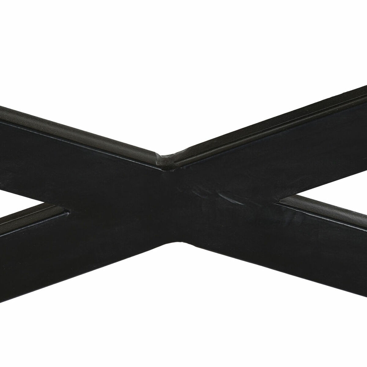Mesa de Centro DKD Home Decor Negro Natural Madera Metal 120 x 120 x 55 cm