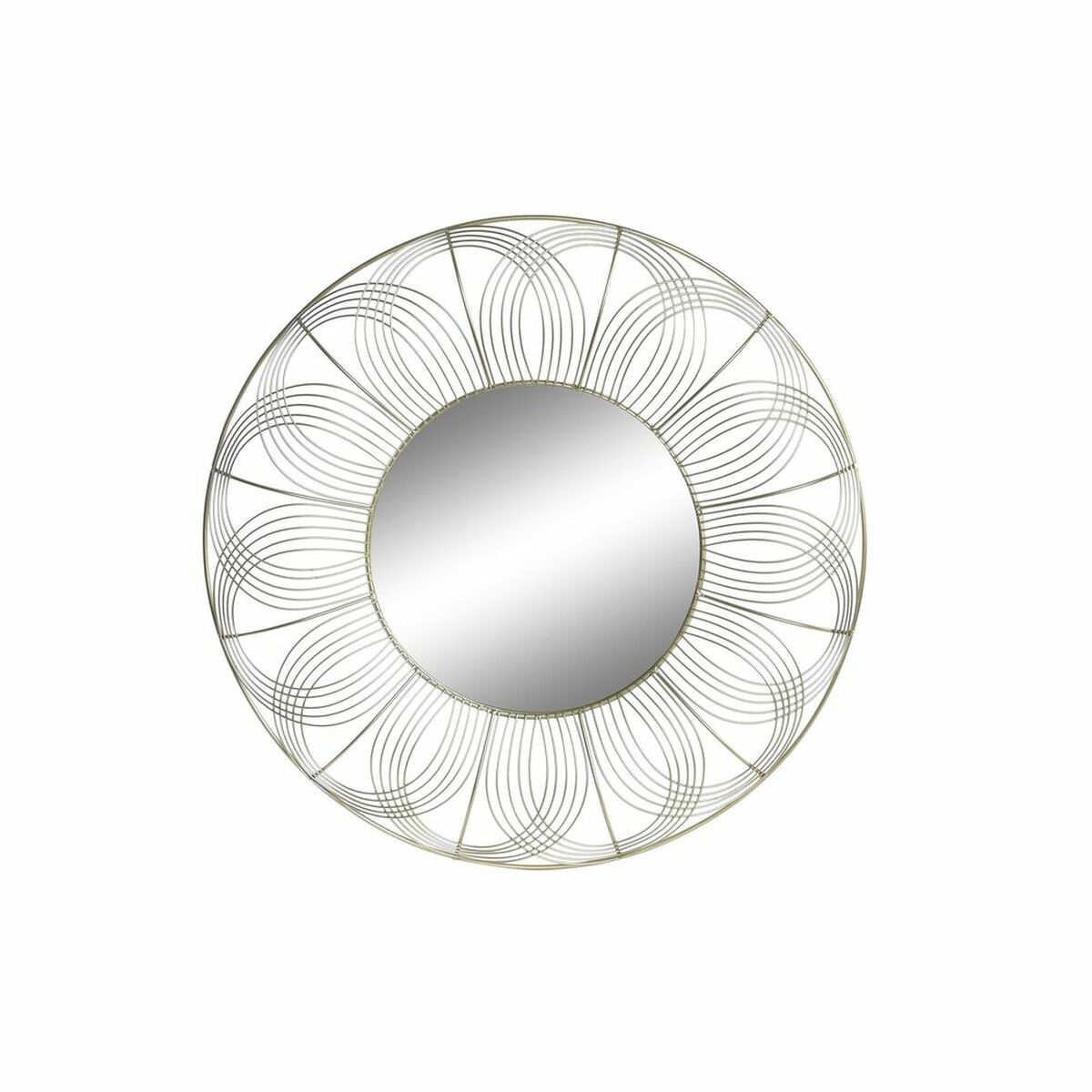 Espejo de pared DKD Home Decor Dorado Moderno 60 x 4 x 60 cm