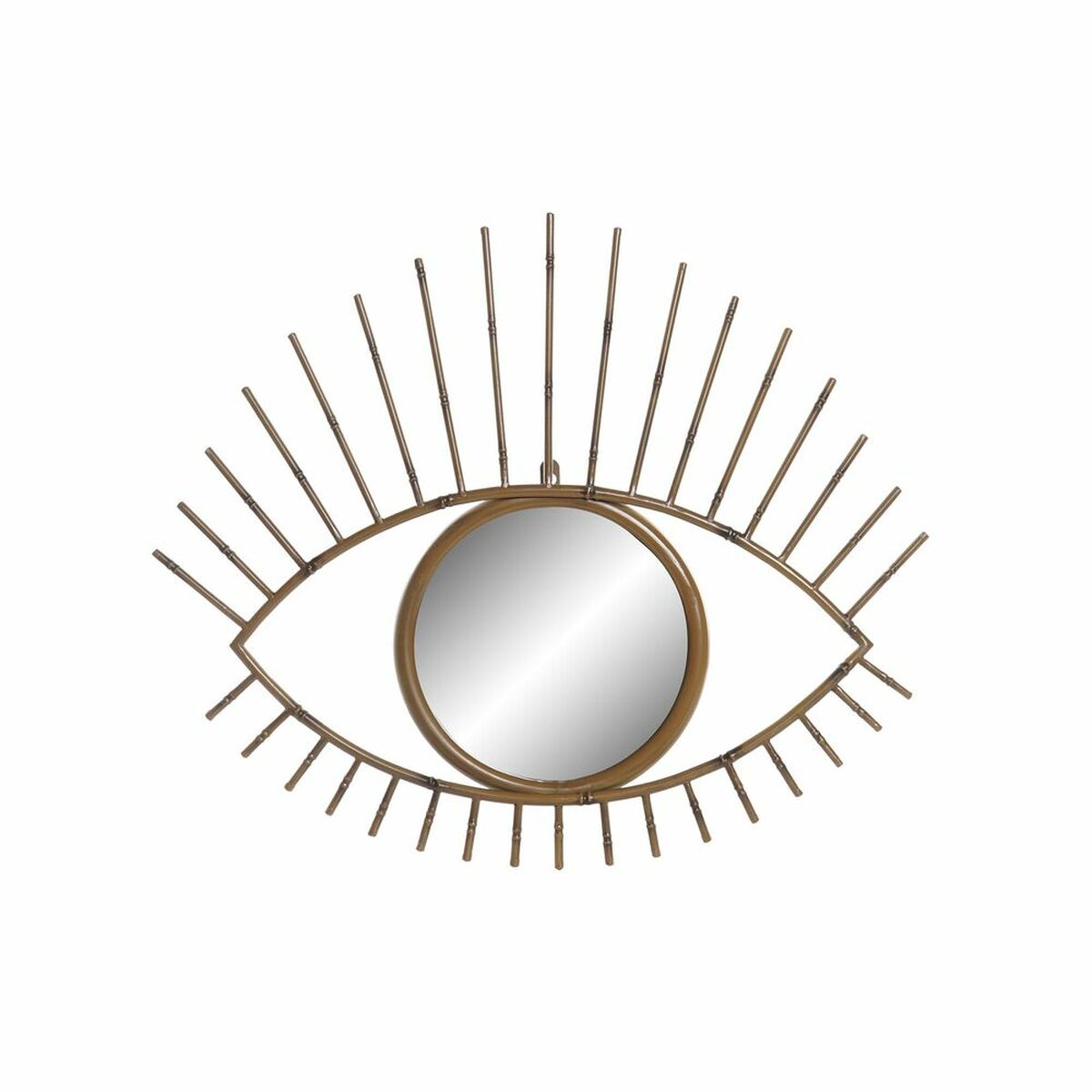 Espejo de pared DKD Home Decor Natural Bali 63 x 4 x 53 cm