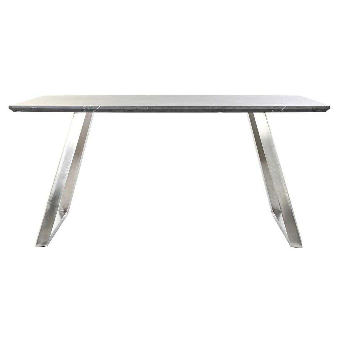 Mesa de Comedor DKD Home Decor Negro Acero Madera MDF 160 x 90 x 76 cm