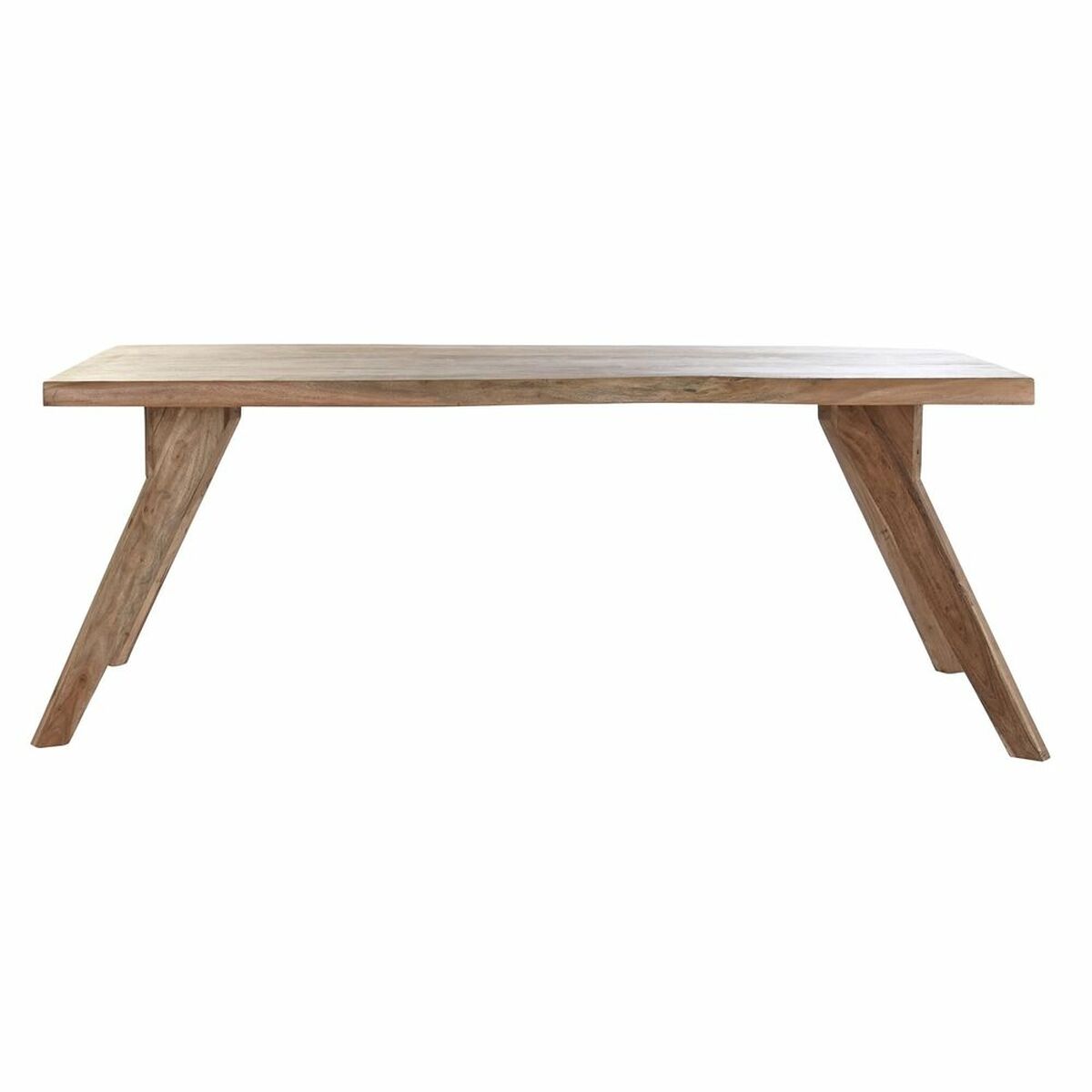 Mesa de Comedor DKD Home Decor Marrón Natural Madera Madera de acacia 200 x 90 x 77 cm