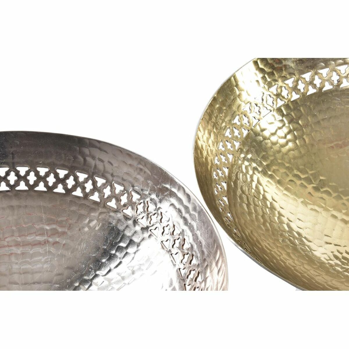 Centro de Mesa DKD Home Decor Cobre Dorado Aluminio 34 x 34 x 20 cm (2 Unidades)