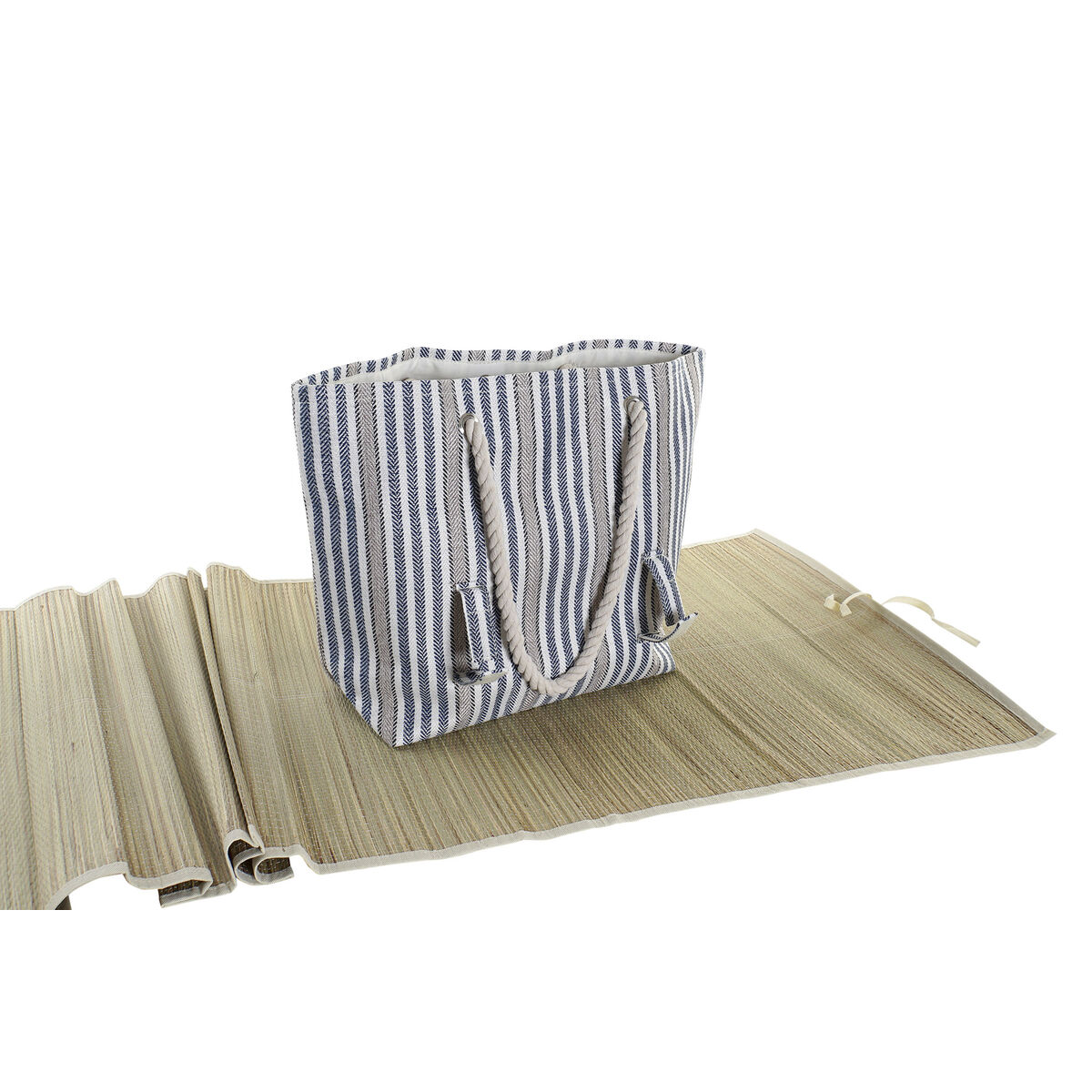 Bolsa de Playa DKD Home Decor Rojo Azul Poliéster (50 x 16 x 36 cm) (2 Unidades)