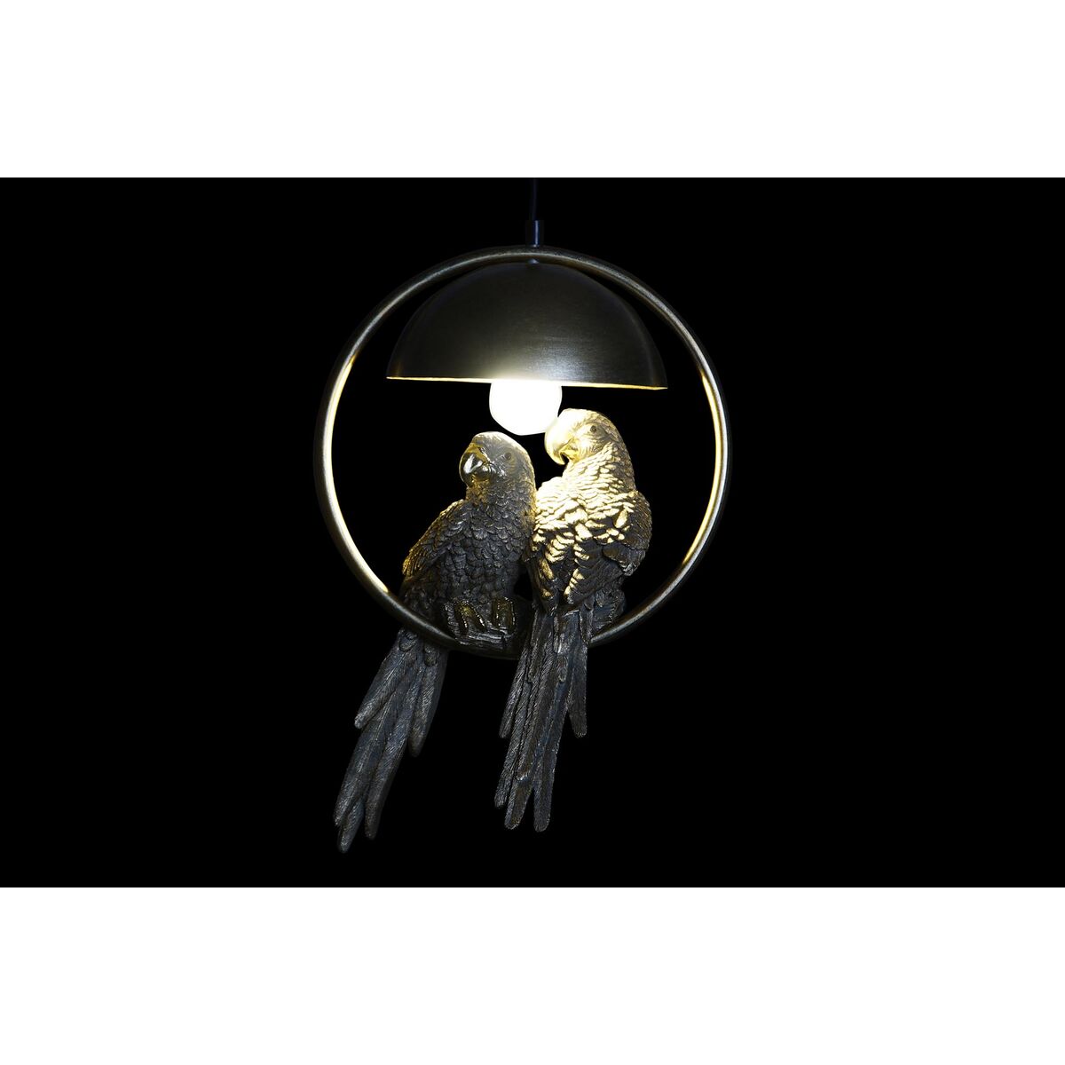 Lámpara de Techo DKD Home Decor Dorado Blanco 220 V 50 W (29,5 x 22 x 44,5 cm) (2 Unidades)