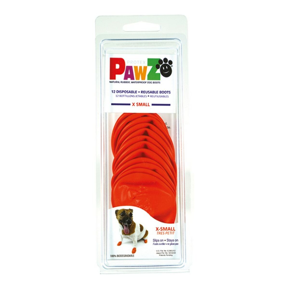 Botas Pawz Perro Naranja XS