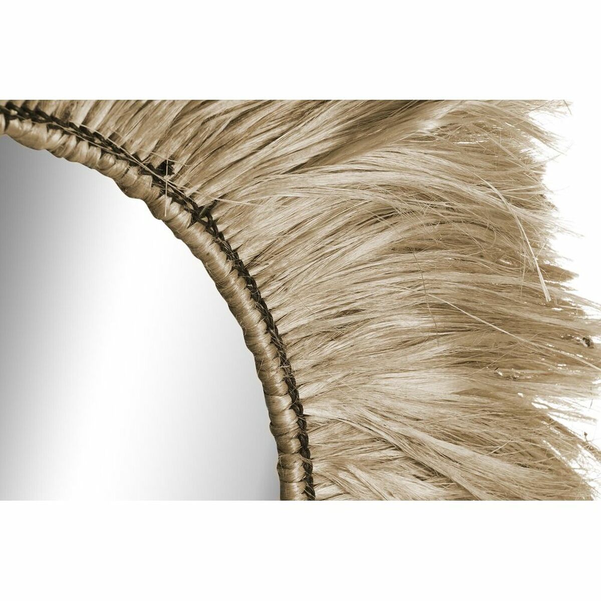 Espejo de pared DKD Home Decor Natural Bali 64 x 3 x 64 cm