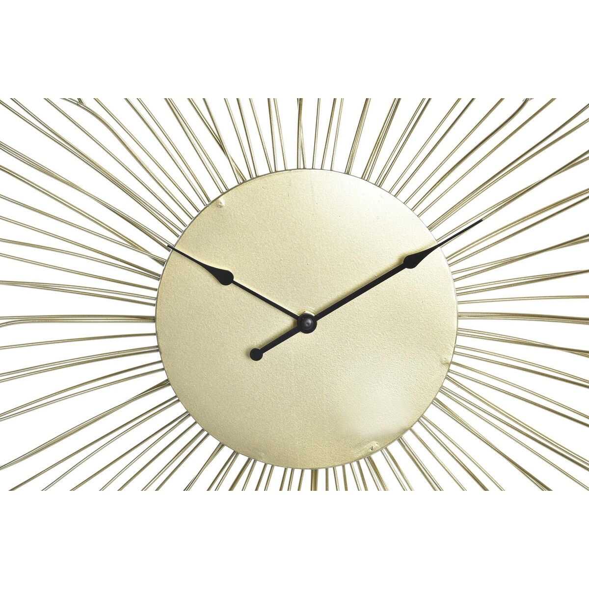 Reloj de Pared DKD Home Decor Flor Dorado Metal (57 x 4 x 57 cm)