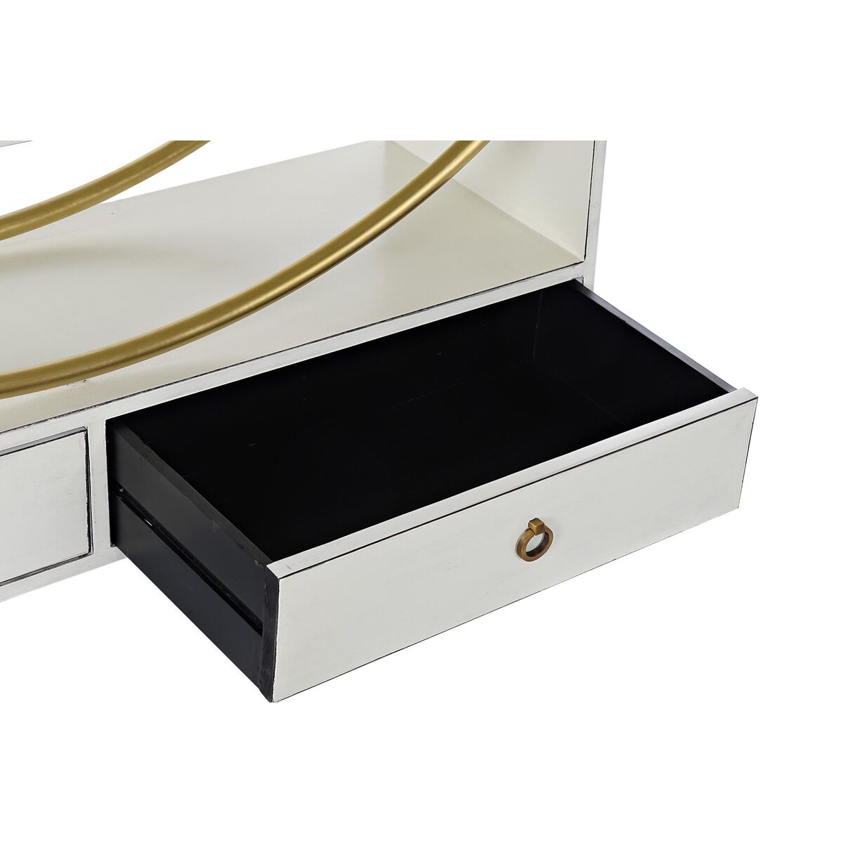 Estantería DKD Home Decor 160 x 35 x 180 cm Dorado Metal Blanco Álamo