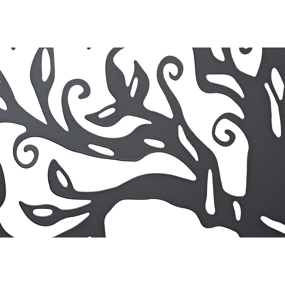 Decoración de Pared DKD Home Decor Negro Metal Blanco Indio Luna (2 Unidades) (60 x 1 x 60 cm)