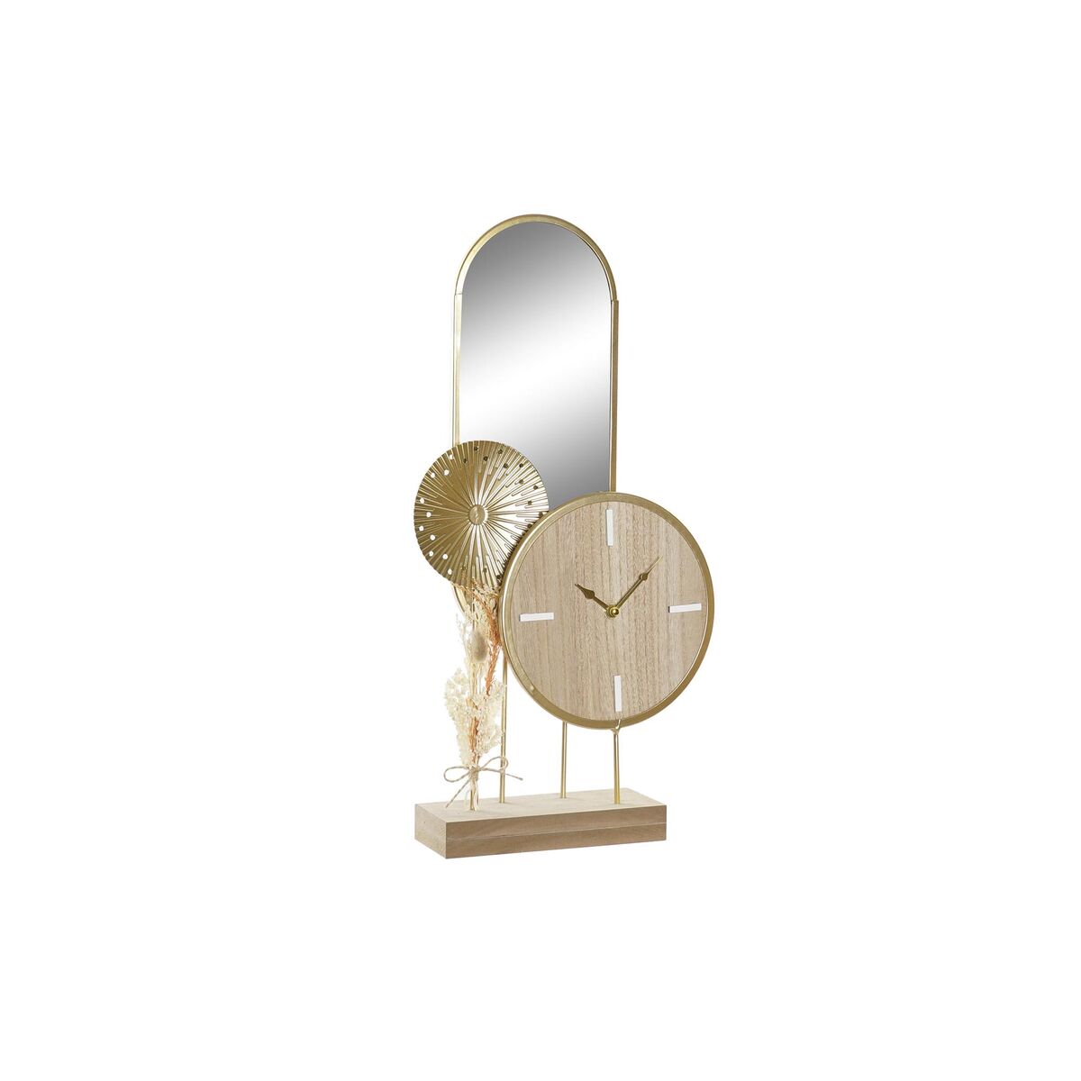 Reloj de Mesa DKD Home Decor Dorado Natural