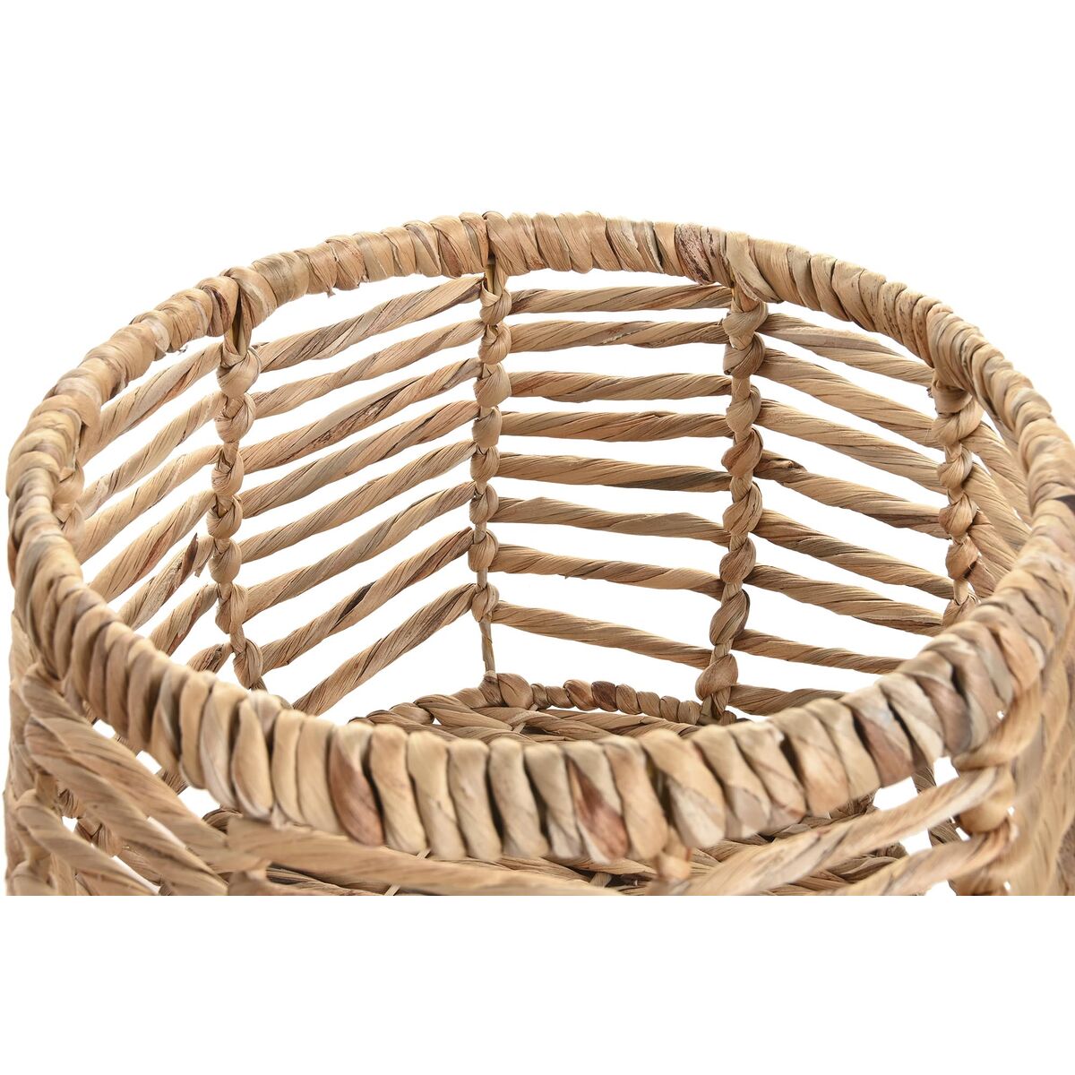 Juego de Cestas DKD Home Decor Natural Fibra natural Boho 48 x 48 x 33 cm 2 Piezas