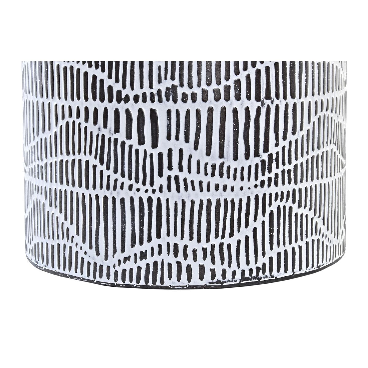 Juego de Cestas DKD Home Decor Blanco Marrón Negro Cuerda Hierro 4 Kg (2 Piezas)