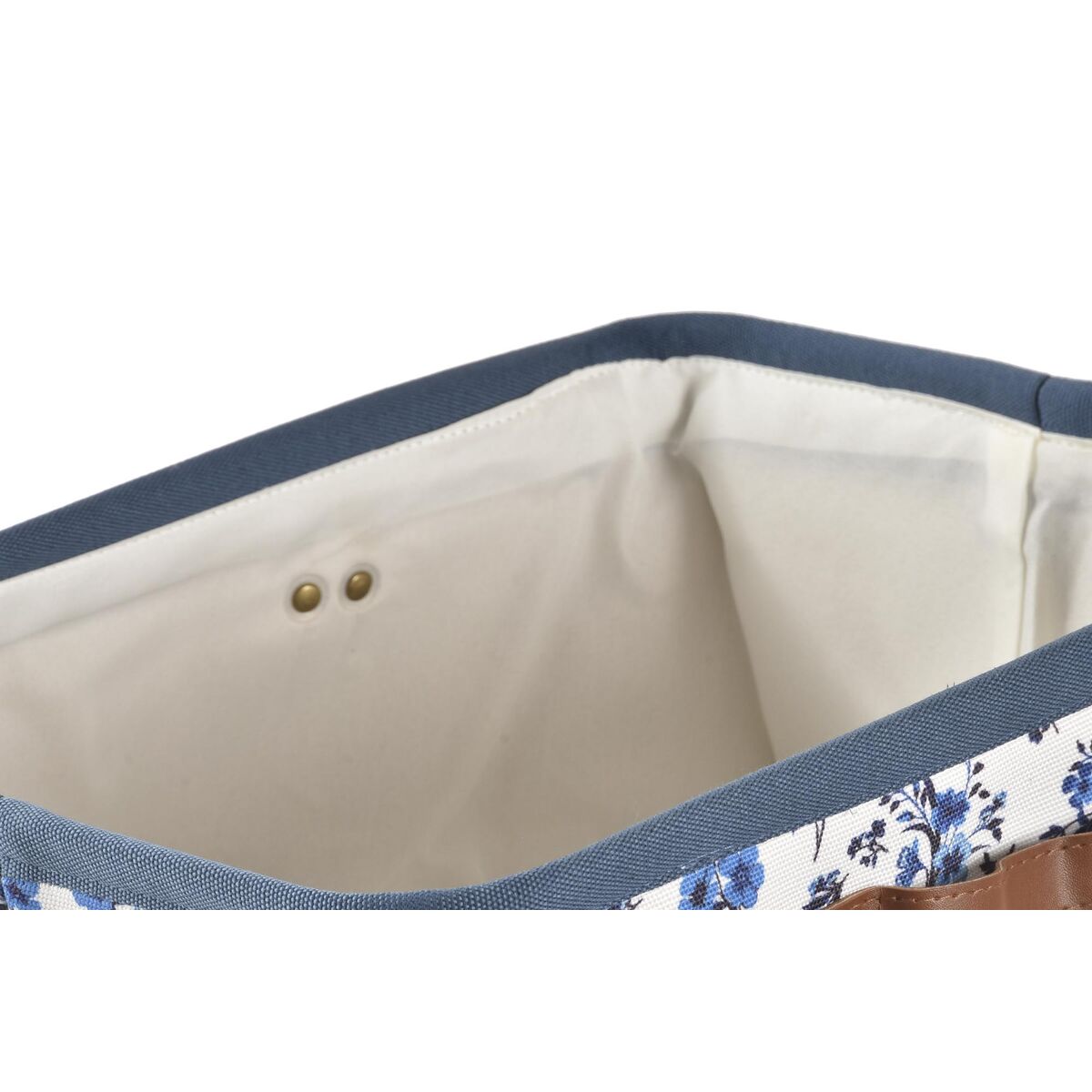 Caja de Almacenaje DKD Home Decor Azul Blanco 40 x 30 x 30 cm