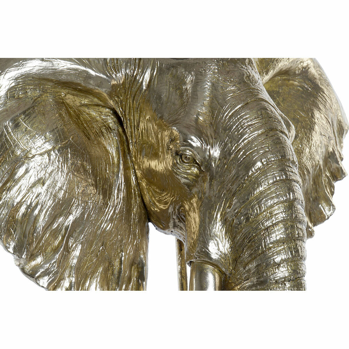 Figura Decorativa DKD Home Decor Negro Dorado Elefante Oriental 60 x 36 x 73 cm