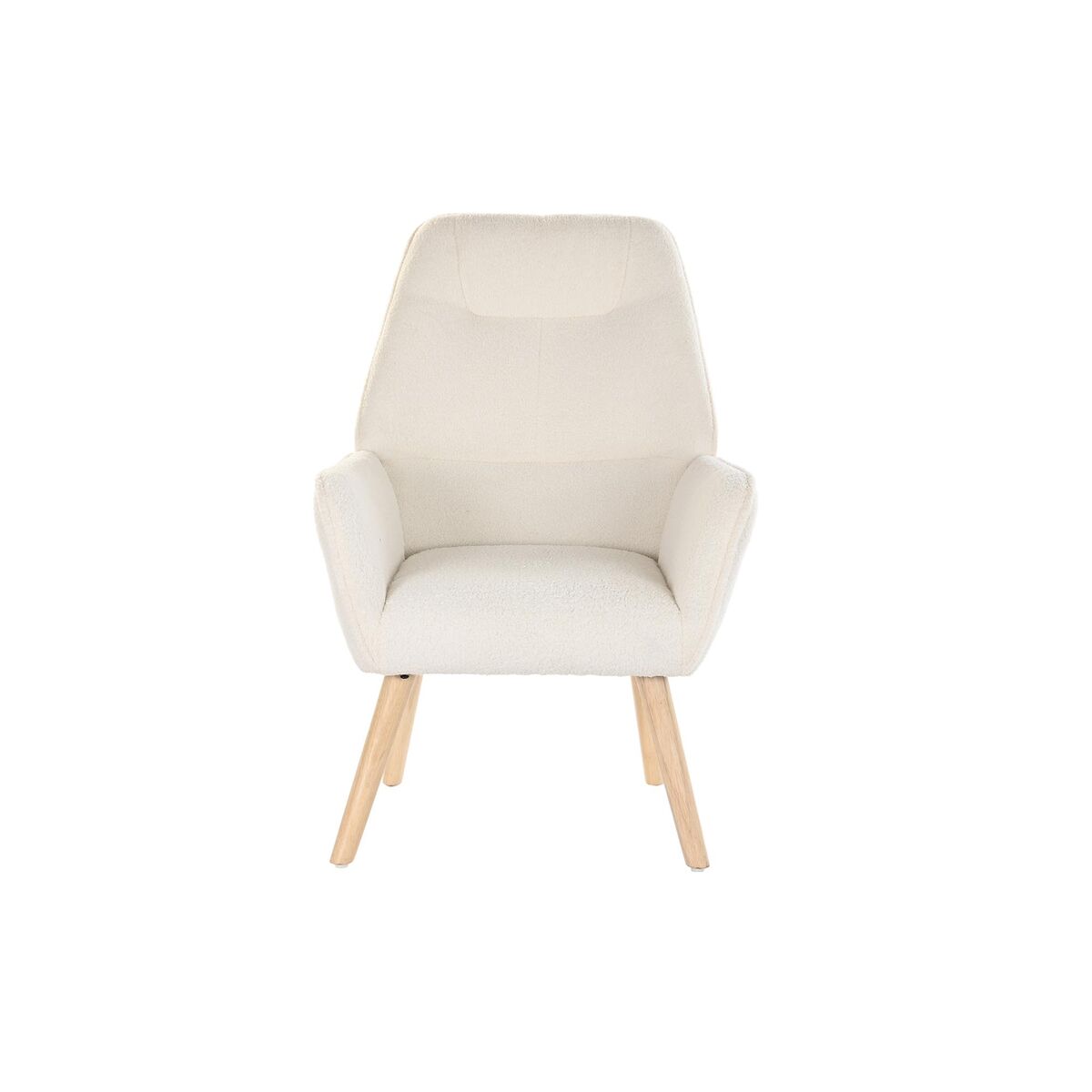 Sillón DKD Home Decor Crema Natural 65 x 75 x 96 cm