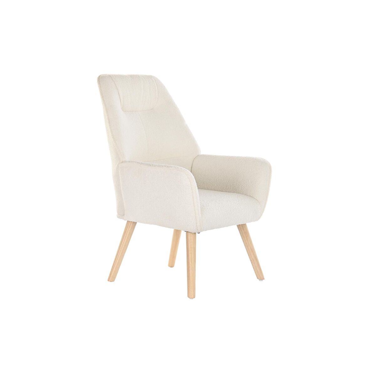 Sillón DKD Home Decor Crema Natural 65 x 75 x 96 cm