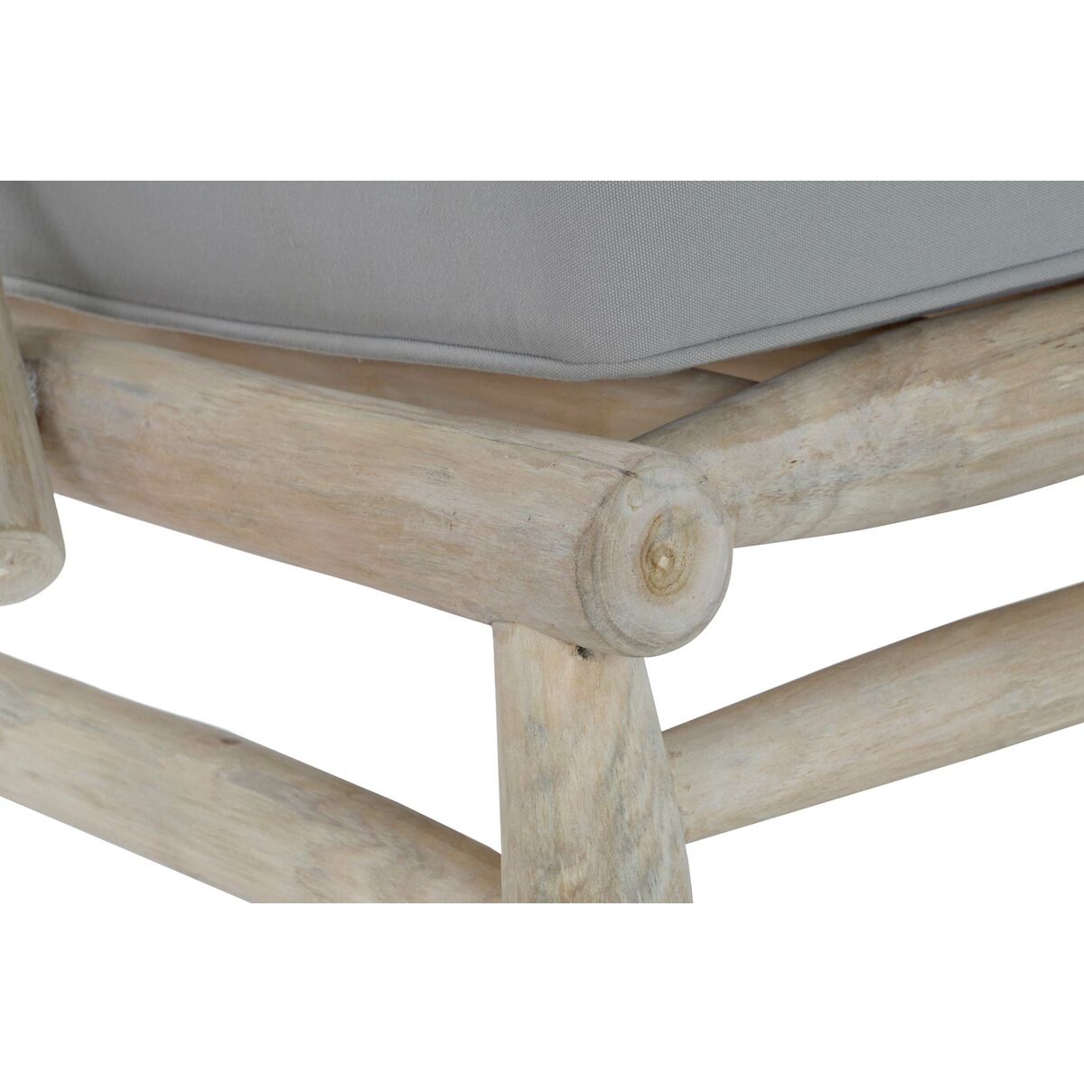 Sillón de jardín DKD Home Decor Natural Gris claro 82 x 80 x 73 cm