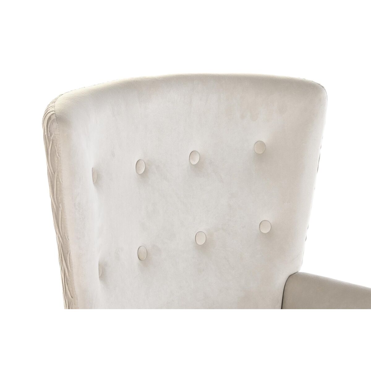 Butaca DKD Home Decor Beige Natural Poliéster Madera 67 x 70 x 95 cm