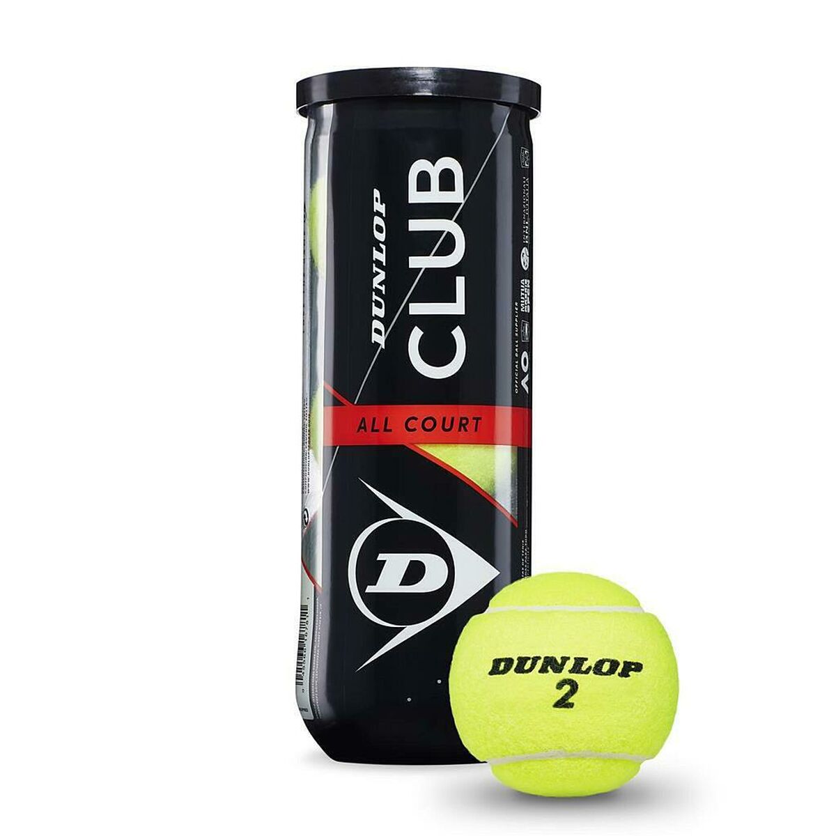 Pelotas de Tenis D TB CLUB AC 3 PET Dunlop 601334 Amarillo